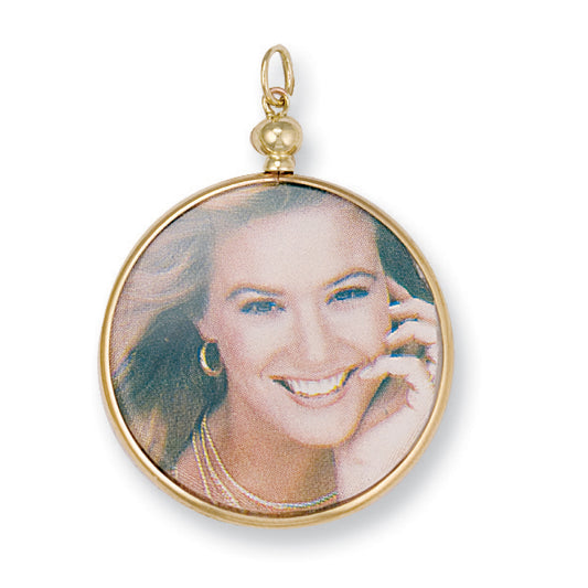 Yellow Gold Medium Picture Frame Pendant TGC-PD0234