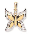 Yellow & White Gold Butterfly Pendant TGC-PD0622