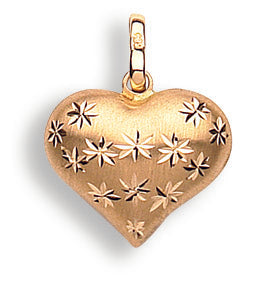 Yellow Gold D/C Heart Pendant TGC-PD0627