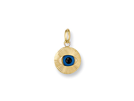 Yellow Gold Evil Eye Pendant TGC-PD0182