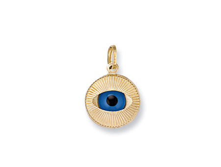 Yellow Gold Evil Eye Pendant TGC-PD0183