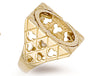 Yellow Gold Full Square Top Sovereign Ring TGC-R0010F