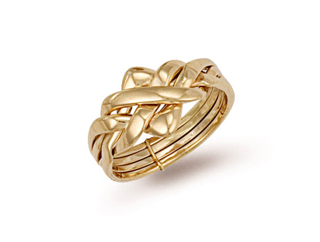 Yellow Gold 4 Piece Puzzle Ring TGC-R0139