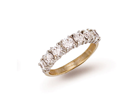 Yellow Gold Cz Ring TGC-R0259