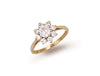 Yellow Gold Cz Cluster Ring TGC-R0262