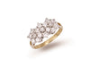 Yellow Gold Cz Cluster Ring TGC-R0285