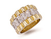 Yellow Gold Cz Ring TGC-R0363