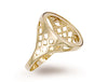 Yellow Gold Tenth Basket Sides Sovereign Ring TGC-R0004