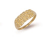 Yellow Gold Light Weight 3 Row Keeper Ring TGC-R0061