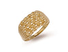 Yellow Gold Light Weight 4 Row Keeper Ring TGC-R0063