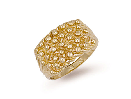 Yellow Gold Woven Back 5 Row Keeper Ring TGC-R0067