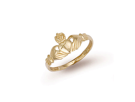 Yellow Gold Baby Claddagh Ring TGC-R0088