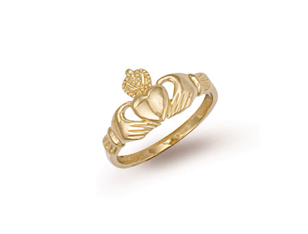 Yellow Gold Baby Claddagh Ring TGC-R0089