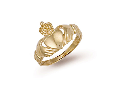 Yellow Gold Claddagh Ring TGC-R0090