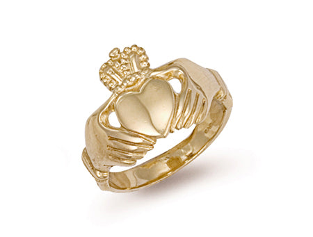 Yellow Gold Claddagh Ring TGC-R0091