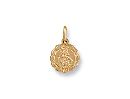 Yellow Gold Light Weight St Christopher Pendant TGC-SM0010