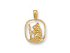 Yellow Gold Cut Out St Christopher Pendant TGC-SM0018