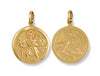 Yellow Gold Double Sided St Christopher Pendant TGC-SM0027