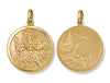 Yellow Gold Double Sided St Christopher Pendant TGC-SM0028