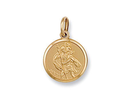 Yellow Gold St Christopher Pendant TGC-SM0006