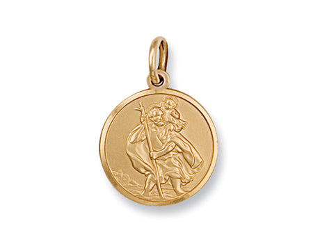 Yellow Gold St Christopher Pendant TGC-SM0007