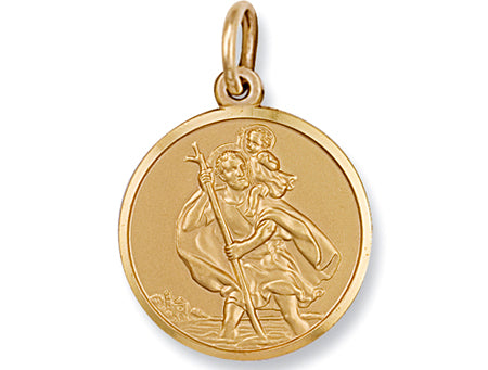 Yellow Gold St Christopher Pendant TGC-SM0009