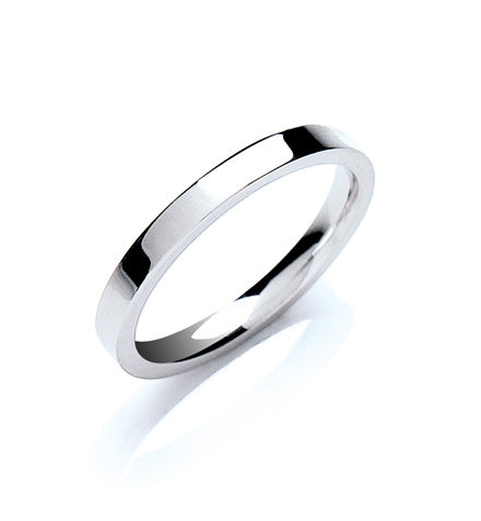 2mm Flat Court Shape Wedding Band TGC-WR0007