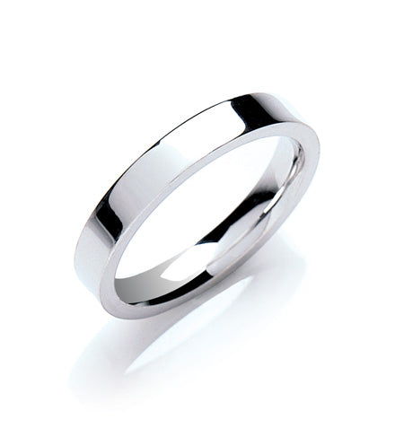 3mm Flat Court Shape Wedding Band TGC-WR0008