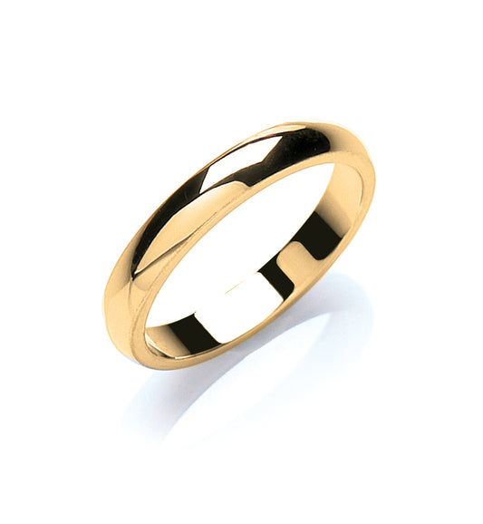 3mm Plain D-Shape Wedding Band TGC-WR0019