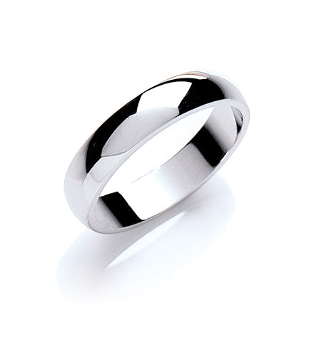 4mm Plain D-Shape Wedding Band TGC-WR0020