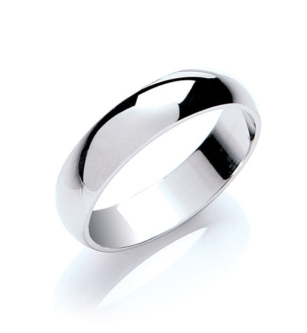 5mm Plain D-Shape Wedding Band TGC-WR0021