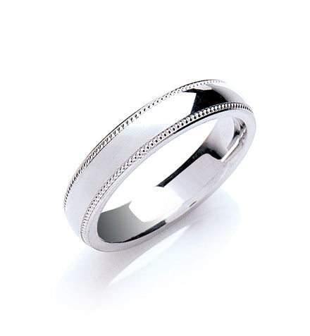 4mm Court Mill Grain Wedding Band TGC-WR0050