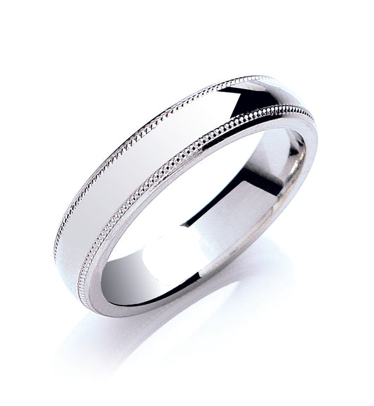 5mm Court Mill Grain Wedding Band TGC-WR0051