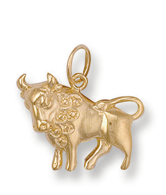 Yellow Gold Tauras Zodiac Pendant TGC-ZD0004