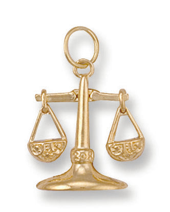 Yellow Gold Libra Zodiac Pendant TGC-ZD0009